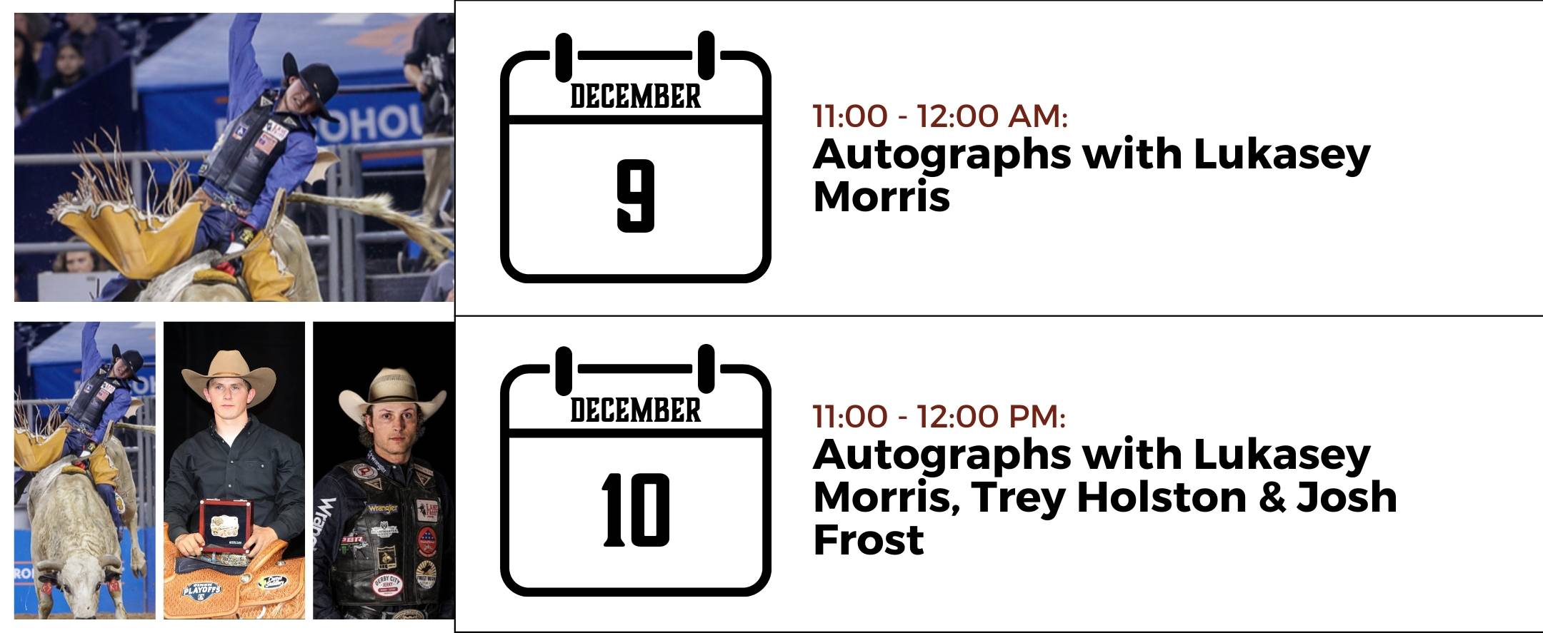 LF NFR Calendar 2022 Lane Frost Brand
